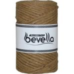 Bevella Taranan Makrome Ipi Tek Büküm Taranabilir 3 mm Ip Pamuk Makrome Ipleri 1 kg (4X250 Gr) - Taba