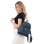Beverly Hills Polo Club 05BHPC8040 Denim Kanvas Fermuarlı Kadın Sırt Çantası
