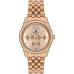 Beverly Hills Polo Club Rose Gold Multifonksiyon Kol Saati Safir Kaplamalı Cam 10 Atm - Altın