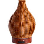 Beverly Küçük Masa Serin Rattan Nemlendirici Hava Temizleyici, Yatak Odası Kahverengi İçin Gece Işığı ile (Yurt Dışından)