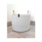 BEVEZ HOME Çok Amaçlı Hasır Sepet Krem 26x20