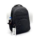 Bevitton Saten Lüks Su Geçirmez Kumaş Siyah Renk Büyük Boy Unisex Okul Sırt Ve Seyahat Çantası / 1800