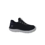 Bewild 434 Unisex Siyah Çorap Model File Hafif Taban Loafer Büyük Numara Spor Ayakkabı 45 46 47 48