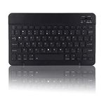 Bewinner 10,1 inç Rus Kablosuz Klavye, 80 tuşlu İnce Ultra Geniş Su Geçirmez Toz Geçirmez Bluetooth Evrensel Klavye Windows/Android/IOS için
