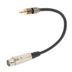 Bewinner 3,5 mm XLR mikrofon kablosu, Audio AUX jak kablosu, 3,5 mm konnektör XLR soketi, mikrofon bağlantı kablosu, tüm mikrofon türleri ile uyumlu (2 m)