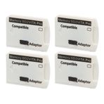 Bewinner 4 Adet SD2Vita Hafıza Kartı Adaptörü, PS Vita Için Mikro Hafıza Kartı Adaptörü, Hafıza Kartı Adaptörü Için PS Vita 1000 2000 Için PS TV
