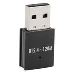 Bewinner PC Için USB Bluetooth Adaptörü, Bluetooth 5.4 Alıcı Ve Verici, 120 M Mesafe, 11/10/8.1'i Destekler, Klavye/Fare/Kulaklık Için Bluetooth Dongle