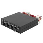 Bewinner PC Soğutma Fanı Kontrol Cihazı Çok Fonksiyonlu PWM Hız Kontrol Cihazı 4 Grup Fan 8W 5V-12V