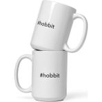 Bexdore Hashtag Hobbit Kahve Kupa - Hobbit Kupa Bardak - Beyaz Parlak Kupa - Ingilizce Kahve Kupa