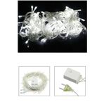 Beyaz 10 Metre Dekor Led - 100 Ledli 10 Metre Dekor Led - Yılbaşı Çam Ağacı Ledi - Led Işık