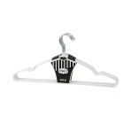 Beyaz 10Pcs Silikon Kaplamalı Metal Elbise Askısı 40Cm (5067)