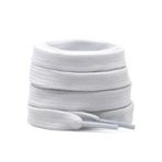 Beyaz 120 Cm Yassı Spor Ayakkabı Bağcık, 1 Çift