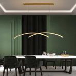 Beyaz 120CM Sarkıt LED Avize, 3000K Işık, Kumandalı, Modern Sarkıt, LED Lamba, Dekoratif Avize