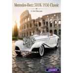 Beyaz 1/24 Mercedes-Benz 500K 1936 Classic Diecast Model Araba Metal Klasik Araç