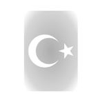 Beyaz 20 Cm Ay Yıldız Sticker Türk Bayrağı Sticker