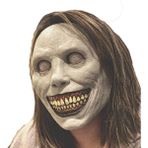 Beyaz 2021 Cadılar Bayramı Maskesi Beyaz Yüz Exorcist Gülümseme Lateks Maske Korku Palyaço Yüz Maskesi Cadılar Bayramı Kostüm Partisi Cosplaying Sahne Dekor (Yurt Dışından) - Renkli - Yok
