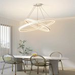 Beyaz 3000K Işık Rengi, Kumandalı Ø80-60CM Çember LED Lamba,yuvarlak Sarkıt Avize,modern Aydınlatma