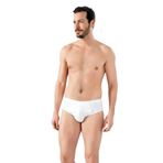 Beyaz 3'lü Ekonomik Paket,%100 Pamuklu, Erkek Penye Slip Külot, XL, LX171TK-198IGP100981