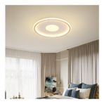 Beyaz Ø60CM Yuvarlak 3000K Işık Rengi,kumandalı LED Tavan Lambası,avize,modern Aydınlatma, Dekoratif Işık