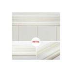 Beyaz 8cm x 225CM 4 Adet Yapışkanlı Çıta Çerçeve Esnek Süpürgelik