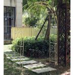 Beyaz ağır bahçe çardak çerçeve ile zemin sivri büyük Metal kemer tırmanma bitkileri gül ve sebze kapalı/açık Vintage kemer dekor