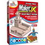 Beyaz Ahşap Maket Boyama Seti, Eğlenceli ve Yaratıcı Hobi Malzemeleri - Seçenek 1 - 1BW-Beyaz