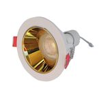 Beyaz Altın Sıva Altı Spot Cob Led Armatür GU10 5W Gün Işığı Işıklı