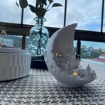 Beyaz Ay Şehri Peri Ledli Dekoratif Obje Diorama Beyaz Ay Şehri Dekor Balkon, Kitaplık, Dresuar Aksesuarı