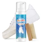 Beyaz Ayakkabı Temizleyici, 3.5 oz Fırça ve Havlu, Sneaker Temizleyici Deri, Örgü, Tuval, Süet, PU Üzerinde Çalışmak, Mavi, 100 ml