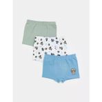Beyaz Ayı Teddy Baskılı Erkek Çocuk Boxer 3'lü