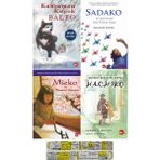 Beyaz Balina Yayınları Kahraman Köpek Balto+Sadako+Mieko+Hachiko 4 Kitap Set + Matematik Öğreten Ayraç