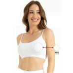 Beyaz Bambu İp Askılı Çıkarılabilir Pedli Büstiyer Sütyen, 4XL, QN708-19804IGP27193541