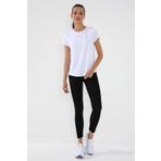 Beyaz Basic Kısa Kol Standart Kalıp O Yaka Kadın T-Shirt - 97144 | S
