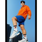 Beyaz Basketbol Desenli Unisex Spor Çorap