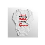 Beyaz Bebek Hiç Kıskanma Baba Annemin Tek Aşkıyım Baskılı Zıbın 1451-LMNN, 3 Ay