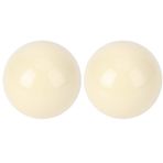 Beyaz Bilardo Topları, 2'li Paket, Beyaz Bilardo Topları, Bilardo Masası, Eğitim Noktası, Standart Kuyruk Topu 2,25 İnç