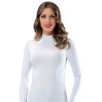 Beyaz Boğazlı Uzun Kol Modal Kadın Atlet, S, İM1278-1-198IGP103531