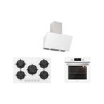 Beyaz Cam Ankastre Set (3457 Soho 80+CS5364W01+BO6504W01)