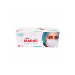Beyaz Care 50 Adet 50li 1 Kutu Üç Katlı Lastikli Burun Telli Cerrahi Maske