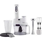 Beyaz Çok Fonksiyonlu Blender Seti, 800-1200W, Metal, 50/60Hz, Dayanıklı ve Şık