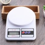 Beyaz Dijital 10KG Mutfak Hassas Terazi, Çok Renkli, Pratik ve Güvenilir Kullanım - Açık Gri