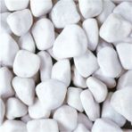 Beyaz Dolomit Taş 3 Kg, 2,5-4 Cm, Bahçe, Saksı, Teraryum, Akvaryum Süs Taşı - Seçenek 1 - Ahşap