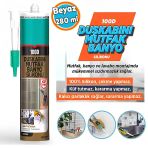 Beyaz Duşakabin Lavabo Küvet Pvc Plastik Silikon Silikonu Mutfak Küf Tutmaz 280 Ml
