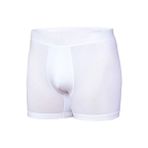Beyaz Elastan Lıkralı Pamuklu 5'li Paket Boxer 0114( Sbvg 0114)