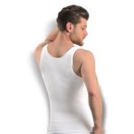 Beyaz Erkek Dikişsiz Vücut Toparlayıcı Korse - 740 - XL - Beyaz