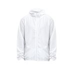 Beyaz Erkek Sweatshirt Fermuarlı Kapüşonlu LTB