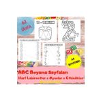 Beyaz Gelincik Home İngilizce Aktivite Kitabı, Eğlenerek İngilizce Öğrenme, Boyama Sayfaları, Okul Öncesi Eğitim 3-7 Yaş