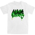 Beyaz Gnarly Camiseta Tee Katseye Kore Bant Yaz O-Boyun Leri Gi