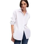 Beyaz Gömlek Oversize/Geniş Kesim 1210675-620 Beyaz-620 XS
