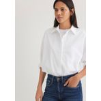 Beyaz Gömlek Oversize/Geniş Kesim 1210887-620 Beyaz-620 M